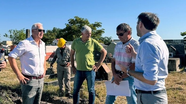 FONTANA: EL GOBIERNO PROVINCIAL SUPERVIS&Oacute; EL AVANCE DE OBRAS EN EL CEMENTERIO MUNICIPAL