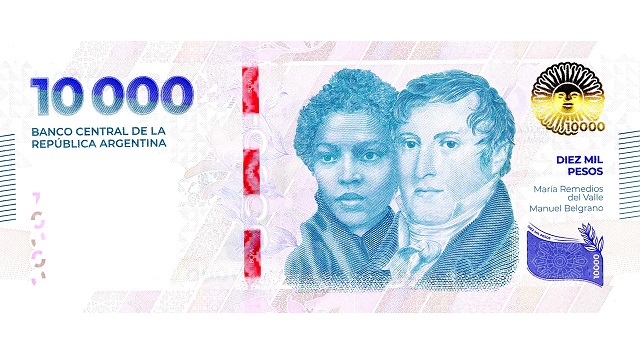 Ya circula el nuevo billete de $10.000: cómo detectar uno falso