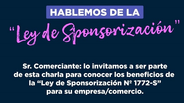 Charla informativa sobre Ley de sponsorización deportiva en Pampa del Infierno
