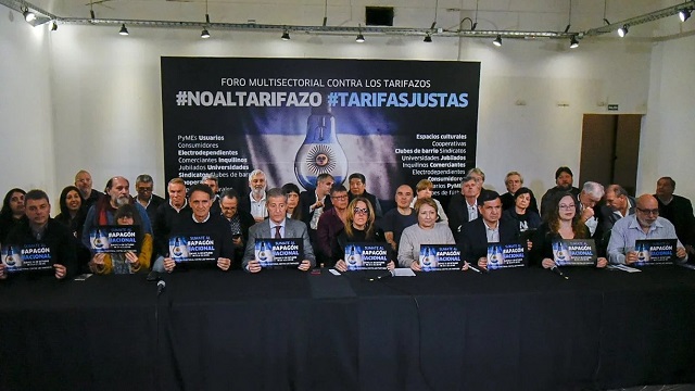 Convocan a un “apagón nacional” contra los aumentos de tarifas en los servicios públicos