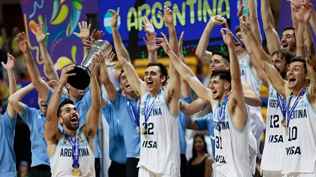 La Selección argentina de básquet venció a Brasil y se consagró campeón de la Americup