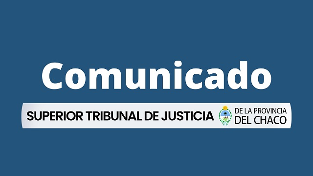 Comunicado: Saludo del STJ a la magistratura chaqueña en su día