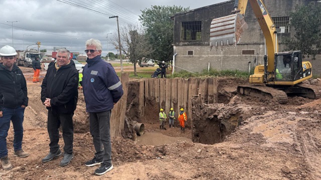 En S&aacute;enz Pe&ntilde;a, SAMEEP avanza con los trabajos para potenciar el segundo acueducto 