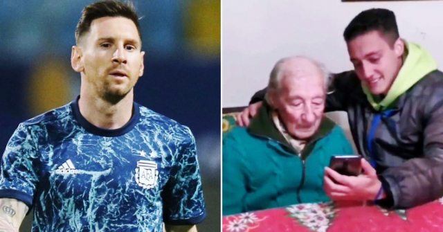 Messi sorprendió al fanático de 100 años que anota todos sus goles en un cuaderno: la reacción que se hizo viral
