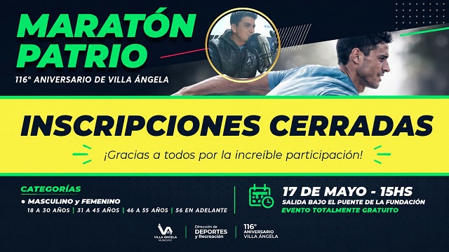 Marat&oacute;n Patrio: Villa &Aacute;ngela celebrar&aacute; su 116&deg; Aniversario con una gran fiesta del deporte y la familia 