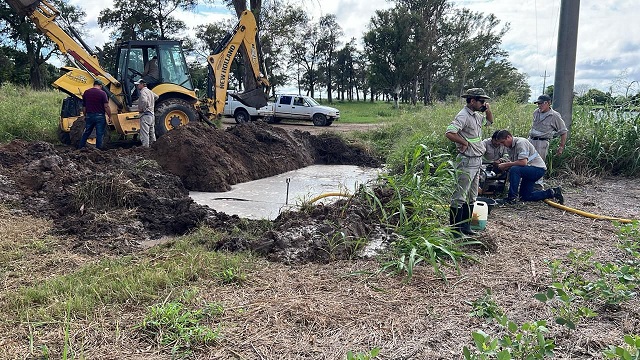 Tras una compleja reparaci&oacute;n: Sameep normaliz&oacute; el servicio de agua en San Bernardo 