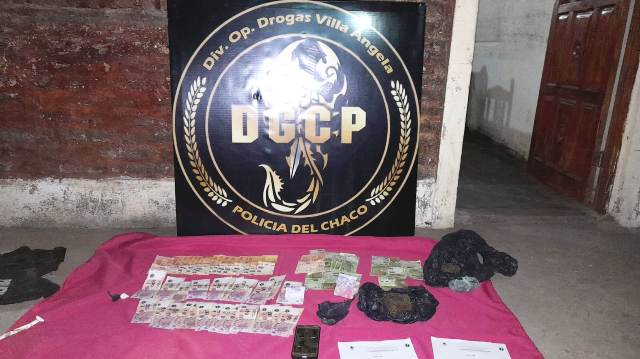 Villa Angela: Desbarataron kiosco de drogas y secuestraron marihuana, cocaína y más de 30 mil pesos