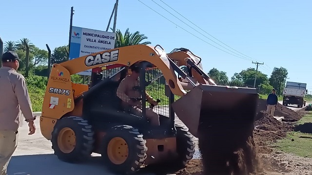 Villa Angela: El Municipio avanza en la reparación de calles