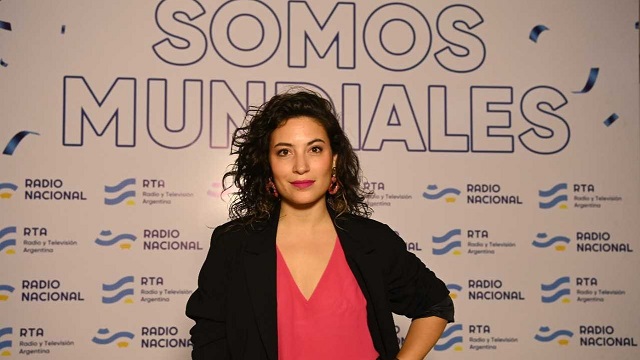 Natalia Maderna será la voz del Mundial de fútbol en Radio Nacional