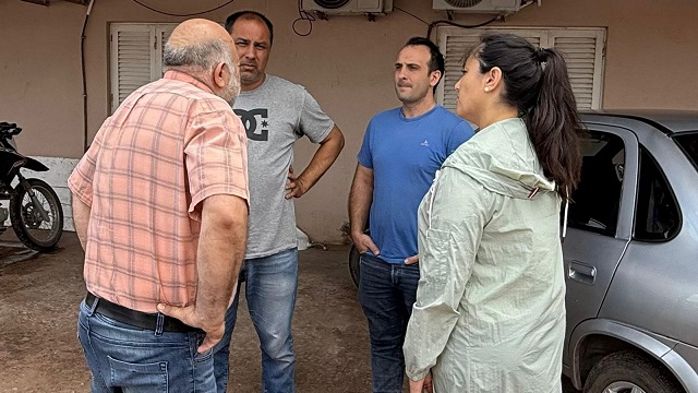 Du Graty: La Ministra Galarza asiste y coordina acciones junto al municipio, tras el fuerte temporal