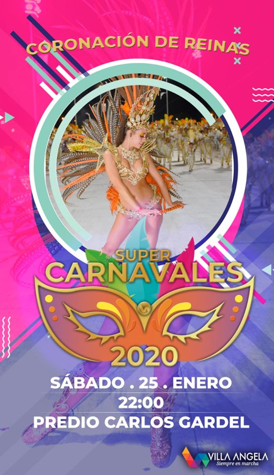 Super Carnavales 2020: Hoy a partir de las 22 horas Coronación de Reinas en el Carlos Gardel