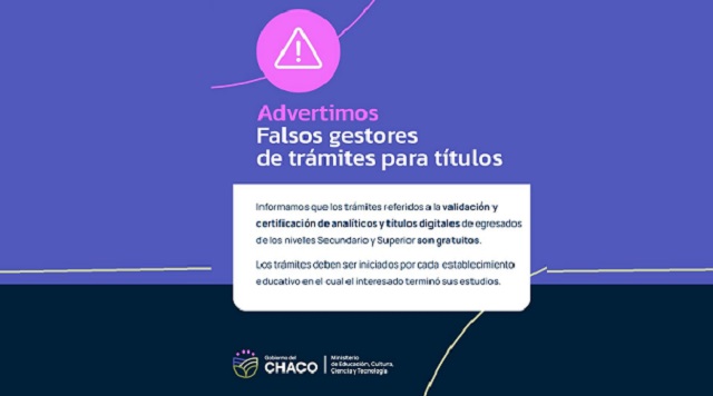 Educación advierte sobre falsos gestores de trámites para títulos