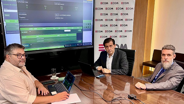 Mas transparencia y modernización: Balance positivo de Ecom con el sistema de subastas electrónicas 