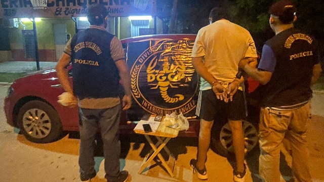 La Tigra: Divisi&oacute;n Operaciones Drogas Interior Villa &Aacute;ngela secuestra coca&iacute;na, celulares y veh&iacute;culo tras una persecuci&oacute;n 