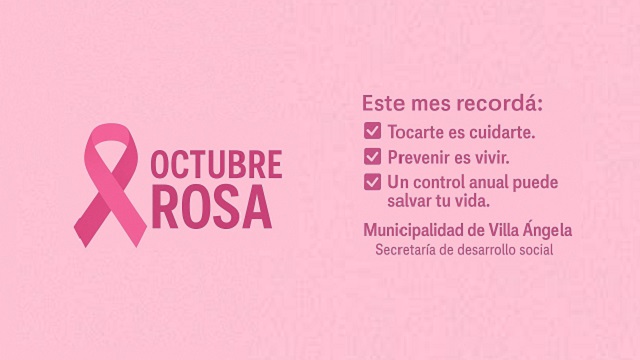 Municipalidad de Villa Angela: Laura García Niz habló sobre el mes de concientización del Cáncer de Mama y el veto por el Camión atmosférico