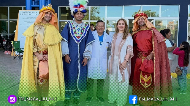 Hospital Pedi&aacute;trico: Los Reyes Magos compartieron un momento de esperanza con las familias 