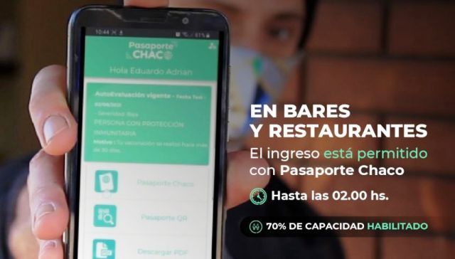 Covid-19: Controlarán el Pasaporte Chaco en Bares de Resistencia  