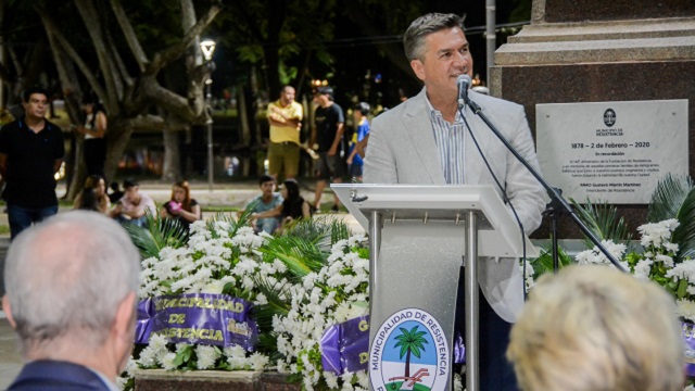 El Gobernador Zdero acompañó el Acto Central por el 147° Aniversario de Resistencia 