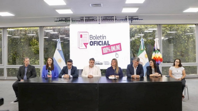 Chaco tendrá Boletín Oficial 100% online, transparencia y se gestionaran publicaciones vía web, las 24 horas 