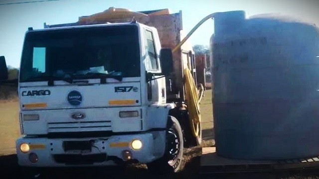 Villa Angela: Sameep instalo un tanque de agua potable en Colonia "El Pastoril" 