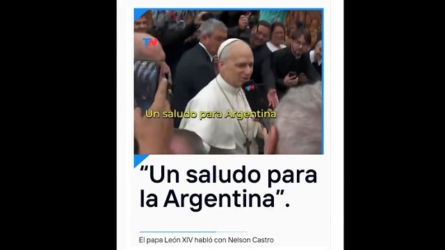 Nelson Castro lo logró: el papa León XIV lo hizo emocionar con un saludo para la Argentina