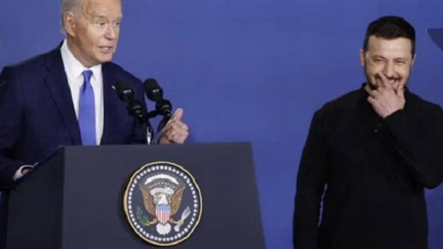 Nuevo blooper de Biden: confundió a Zelenski con Putin durante una conferencia de la OTAN