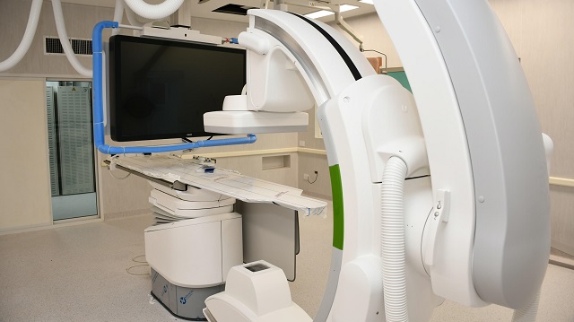 Obras finales para poner en funcionamiento el nuevo Angiógrafo de alta tecnología, en el Hospital Pediátrico