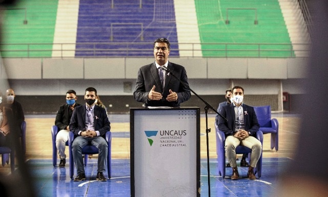Capitanich inauguró el nuevo Vacunatorio de la Uncaus que beneficiará a la comunidad de Saenz Peña  