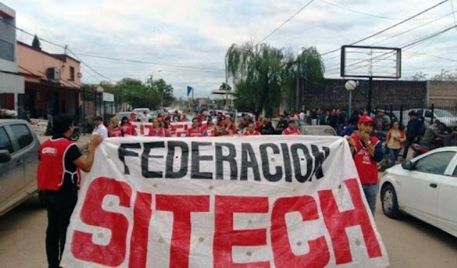 Federación Sitech convoca a una Jornada Provincial de Protesta para este jueves