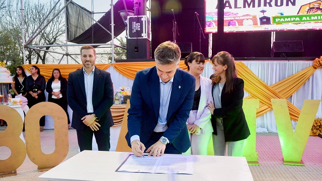 PAMPA ALMIRÓN FESTEJÓ SUS 80 AÑOS CON OBRAS, CONVENIOS Y SUEÑOS RENOVADOS