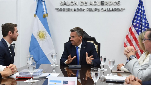 Zdero recibió a representantes de asuntos económicos de la Embajada de Estados Unidos