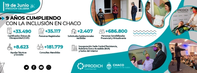 IPRODICH celebra 9 años cumpliendo con la inclusión en Chaco
