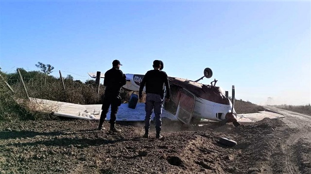 Una avioneta con más de 300 kilos de cocaína cayó entre Avía Terai y Concepción del Bermejo