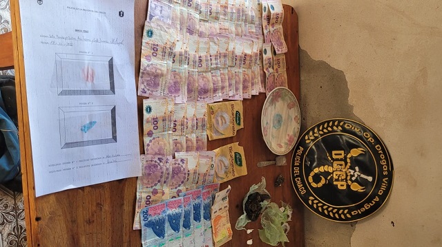 Secuestraron droga y dinero de una vivienda del barrio el Porvenir de Villa Ángela
