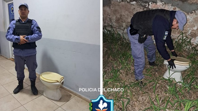 Villa &Aacute;ngela: Robaron un inodoro de un hospedaje y la Polic&iacute;a lo recuper&oacute;