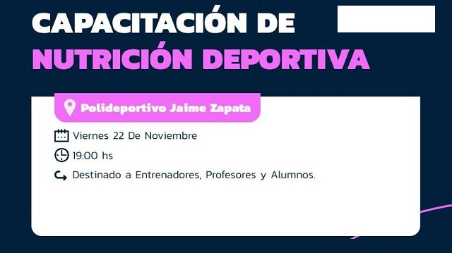 Jornada sobre Nutrición en el Deporte en el Jaime Zapata