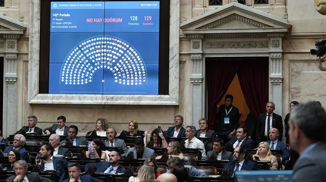 Por falta de quórum, fracasó la sesión especial en Diputados para debatir el proyecto de "Ficha Limpia"