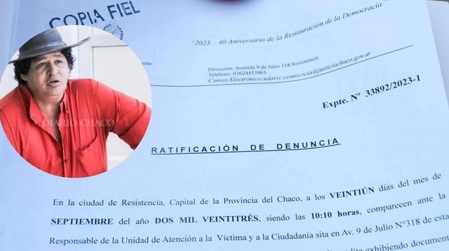 Denuncia Penal a “Tito” López por intimidación