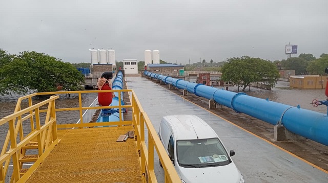 ANTE LA CRECIENTE DEL R&Iacute;O: SAMEEP MONITOREA EL SISTEMA DE CAPTACI&Oacute;N Y TRABAJA PARA GARANTIZAR EL ABASTECIMIENTO