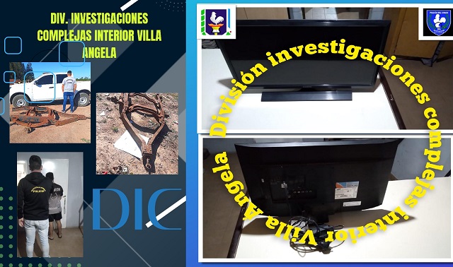Villa Angela: Investigaciones esclareció dos hechos delictivos