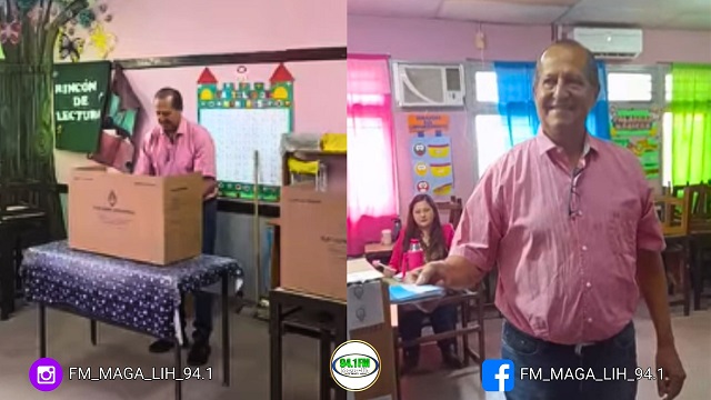 Villa Ángela: El Intendente Adalberto Papp votó en la Escuela de Educación Primaria N° 1001 “Luis Landriscina”