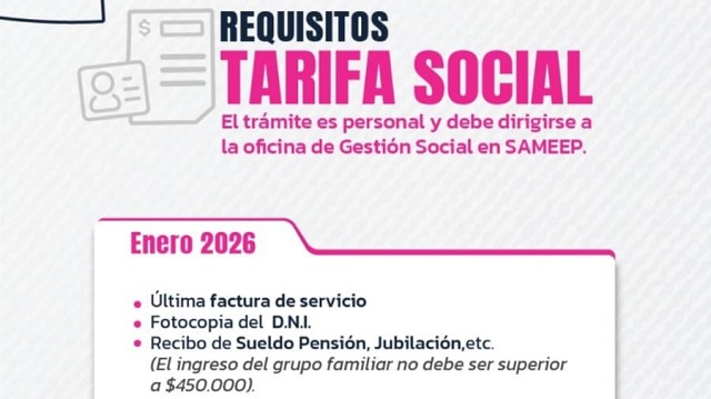 TARIFA SOCIAL DE SAMEEP: QUI&Eacute;NES PUEDEN ACCEDER Y CU&Aacute;LES SON LOS REQUISITOS