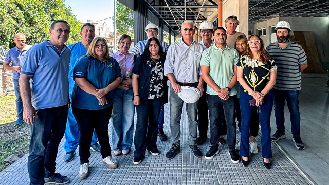 CON FONDOS PROVINCIALES, AVANZAN LAS OBRAS EN EL HOSPITAL DE VILLA &Aacute;NGELA