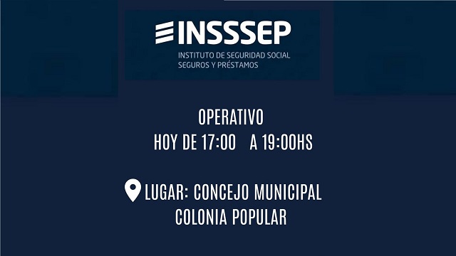 INSSSEP llega hoy a Colonia Popular con nuevo operativo de atenci&oacute;n para afiliados 
