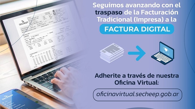 Recuerdan como adherirse a la factura digital de Secheep a través de la oficina virtual 