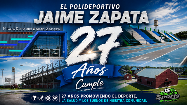 El Polideportivo Jaime Zapata celebra 27 A&ntilde;os como referente del Deporte Chaque&ntilde;o 