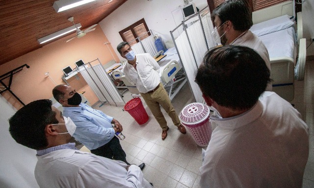 El Gobernador inauguró un Centro de Aislamiento para pacientes con Covid-19 en Las Breñas  