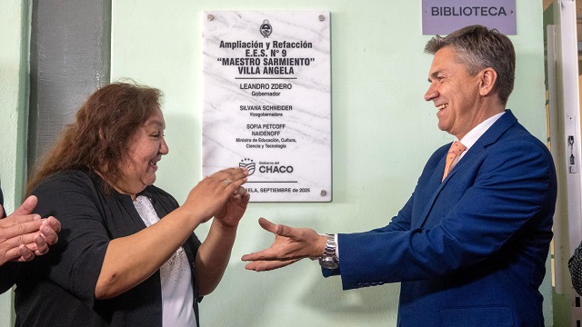 Un Día Histórico: Después de 6 años, el “Bachi” 9  de Villa Angela, volvió a su renovado edificio 