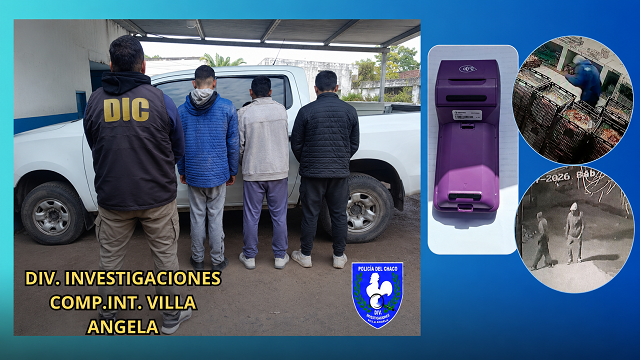 Villa &Aacute;ngela: Esclarecieron un hurto en una panader&iacute;a y detuvieron a dos hombres