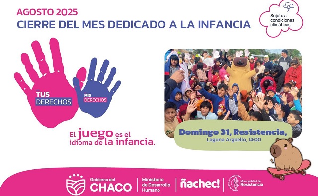 CAMPAÑA “TUS DERECHOS, MIS DERECHOS”: UN DOMINGO DE JUEGOS Y SONRISAS EN RESISTENCIA